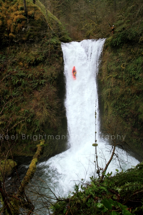 Middle Bridal Veil Falls Oregon Cable Choke Falls Columbia Gorge Whitewater